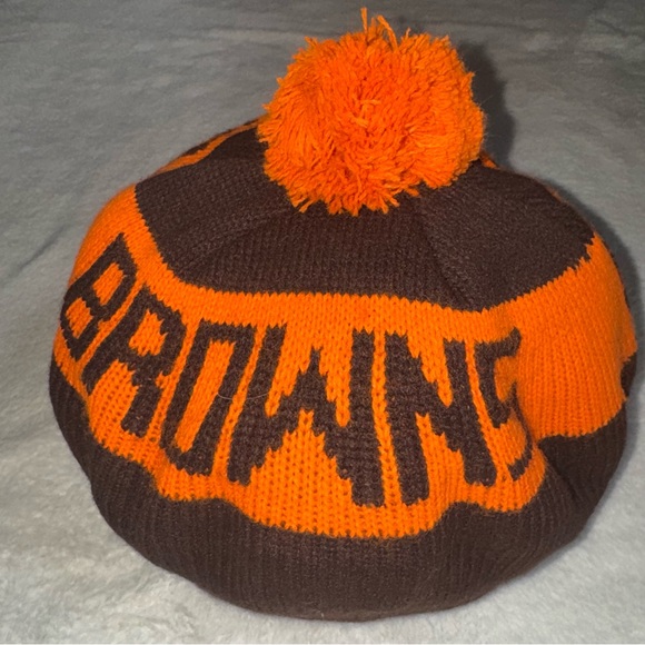 Vintage Cleveland Browns Knit Beret Billed Beanie Cap Hat main image 4